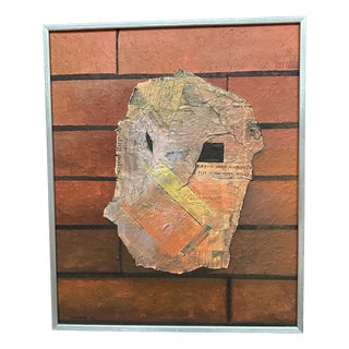 Jeff Lindahl, Owl, 1986, Mixed Media on Canvas, Framed For Sale