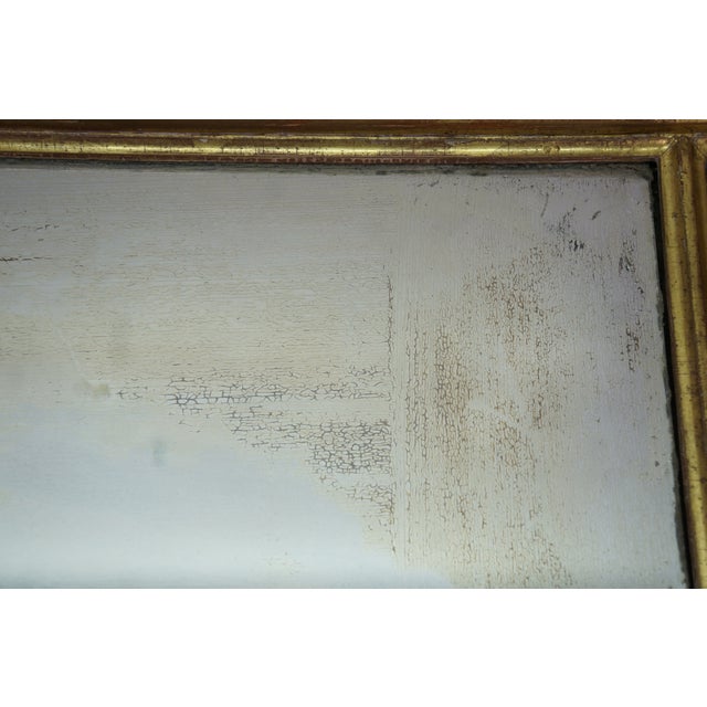 Antique Federal Regency Giltwood Trumeau Eglomise Reverse Painted Pier Mirror For Sale - Image 16 of 16