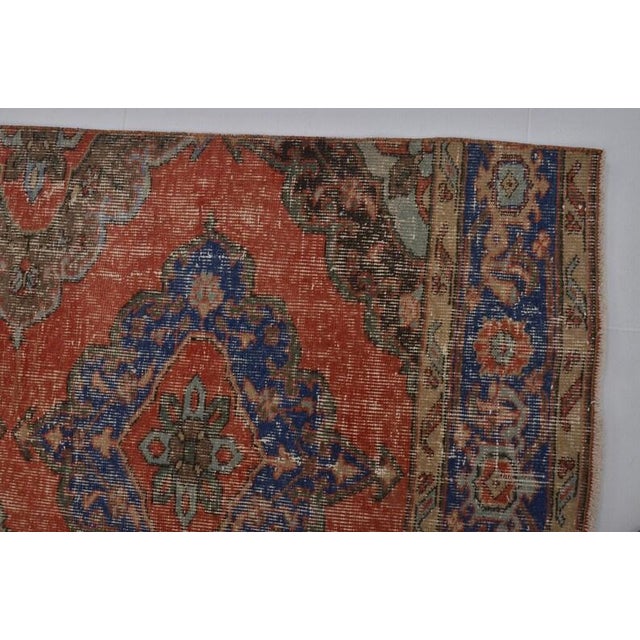 1960s Oushak Anatolian Kurdish Runner For Sale In Phoenix - Image 6 of 10