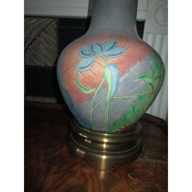 Mid-Century Modern Chapman Vintage Hand Waxed Luxury Table Lamp Without Shade For Sale - Image 3 of 12