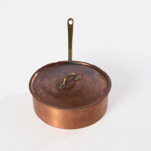 Mid 20th Century Six Piece Set of Copper Pots and Pans For Sale - Image 16 of 18