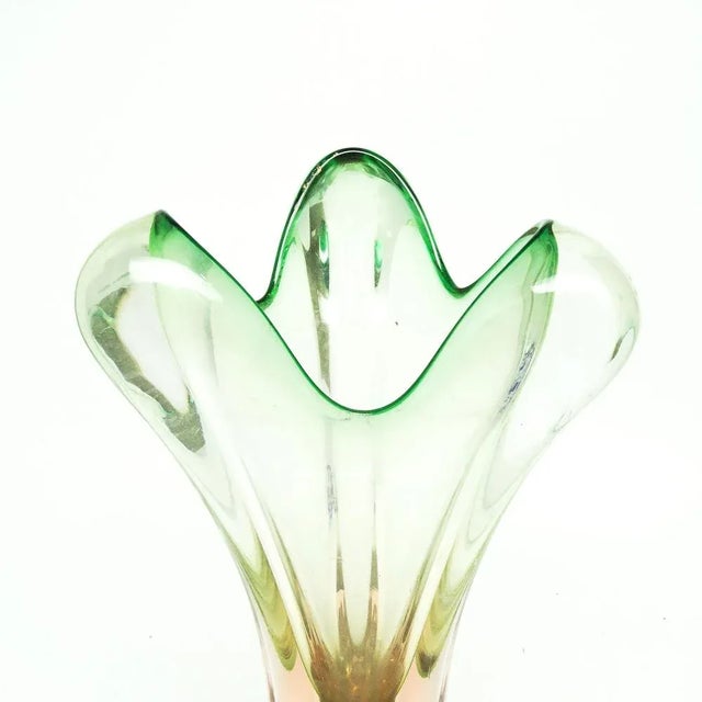 Postmodern Vase from Chribska Glassworks, Czechoslovakia, 1930s For Sale - Image 4 of 9