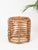 Mid-Century Round Red Rattan and Wicker Ottoman attributed to Tito Agnoli, Italy, 1960s For Sale - Image 9 of 13