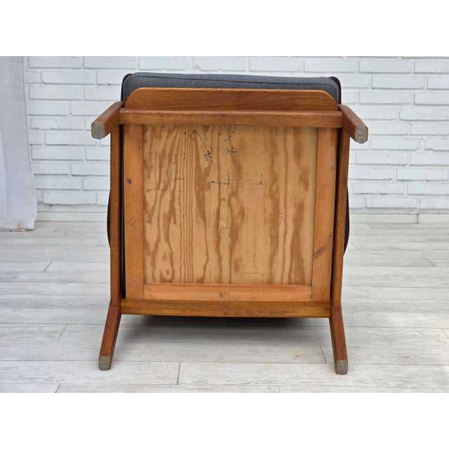 Set of Vintage Danish Armchairs in Furniture Wool and Teak and Oak, 1960s For Sale - Image 16 of 18