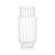 Mimo Clear Optic Glass Vases, Set of 2 For Sale In Los Angeles - Image 6 of 6