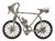 Vintage Italian Handmade Genuine Silver Sport Bicycle Figurine, 1980s For Sale