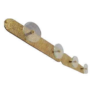 Brass and Glass Coat Rack by Carlo Scarpa for Fontana Arte, Italy, 1950s For Sale