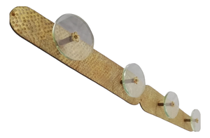 Brass and Glass Coat Rack by Carlo Scarpa for Fontana Arte, Italy, 1950s
