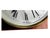 Gemstone Art Deco Staiger Quartz West Germany Mantel Clock Half-Moon Pink Marble Base For Sale - Image 7 of 9