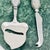 Green Vintage Arthur Court Elephant 3-Piece Hexagon Cheese Serving Set For Sale - Image 8 of 14