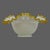 Mid 20th Century Vintage Fenton Milk-Glass Crimped Ruffled Amber Yellow Edge Candy Dish Bowl For Sale - Image 5 of 9