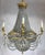 Edward F. Caldwell & Co. Large Signed E. F. Caldwell Bronze and Crystal Empire Style Chandelier For Sale - Image 4 of 12