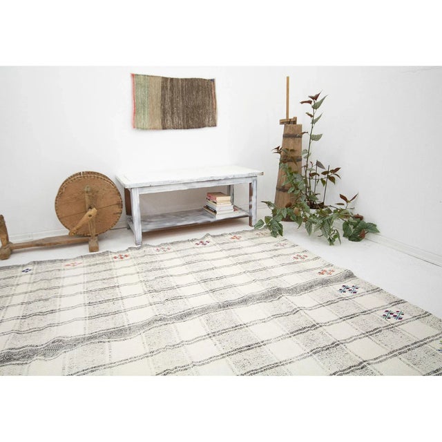 Vintage Turkish Adana Kilim Rug For Sale In Los Angeles - Image 6 of 7