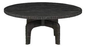 Matthew Izzo Home Round Acacia Wood Coffee Table