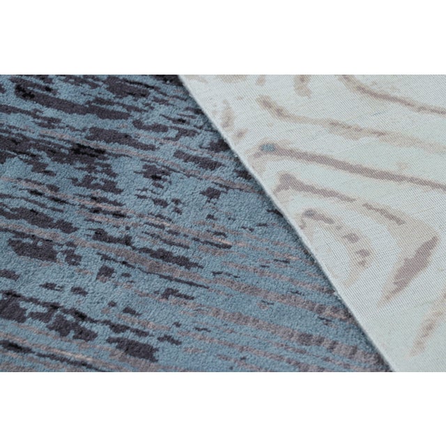 Textile Rug & Kilim’s Contemporary Abstract Rug With Geometric Patterns “Hailstorm” For Sale - Image 7 of 7