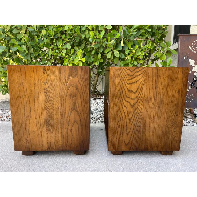 Vintage Henredon Artifacts Campaign Style Nightstands With Brass Hardware, a Pair For Sale - Image 9 of 11