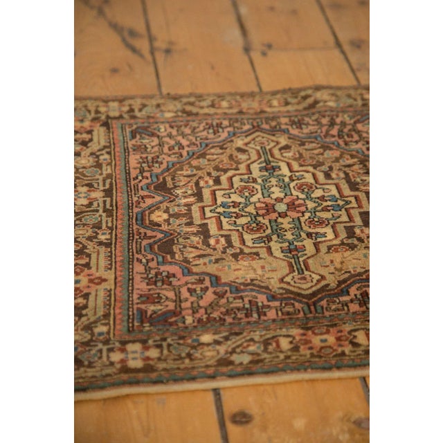 Textile Vintage Josan Sarouk Square Rug Mat - 1'10" X 2' For Sale - Image 7 of 12