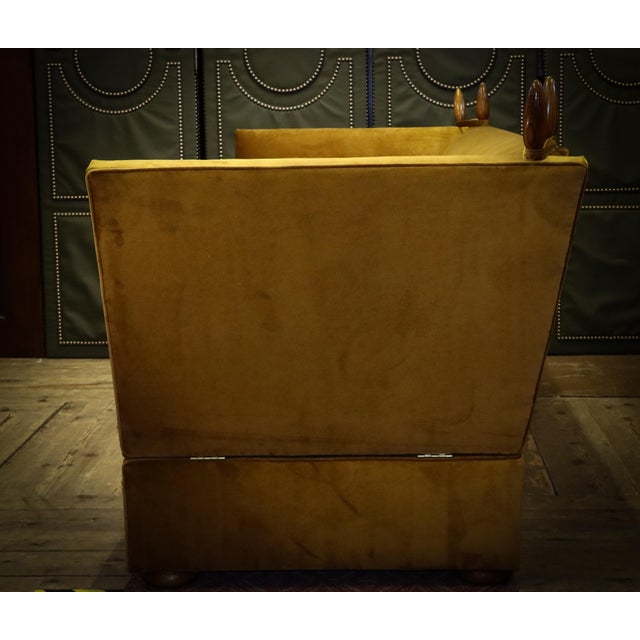Early 21st Century Tiplady 3-Seater Sofa in Butterscotch and Salmon Velvet from George Smith, 2010s For Sale - Image 5 of 18