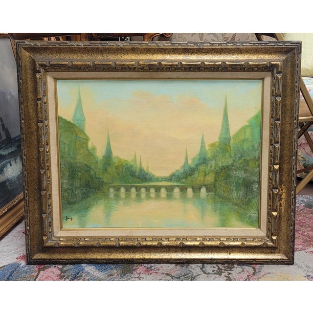 Fine 1960 Oil Painting For Sale - Image 4 of 10