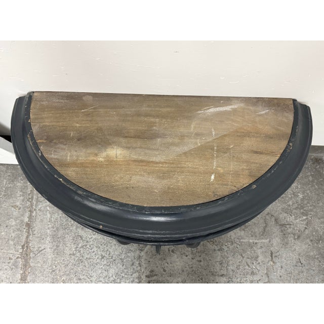 Restoration Hardware Hayrack Cast Iron Demilune Console Table For Sale In San Francisco - Image 6 of 12