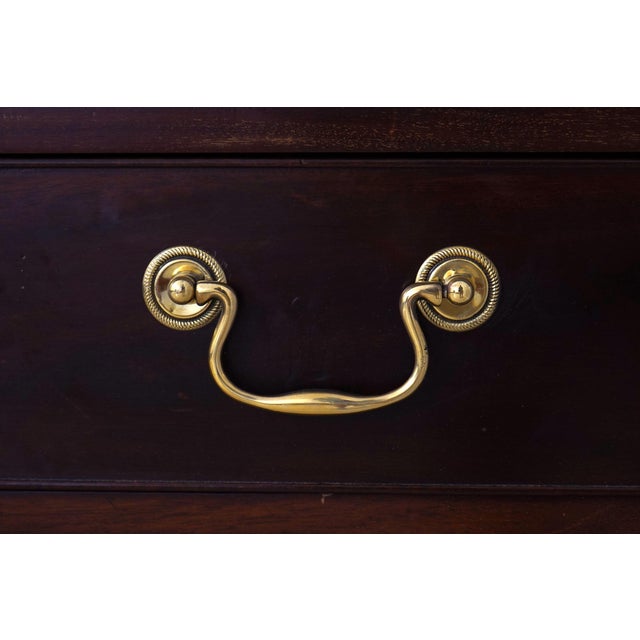 Antique Georgian Style Mahogany Secretary Desk For Sale - Image 10 of 18