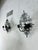 1960s Vintage Iron Wall Sconces, a Pair For Sale - Image 5 of 9