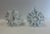 White Pair of Early 21st Century Clear Blenko Glass Candlesticks in Icy Tripod Style For Sale - Image 8 of 11