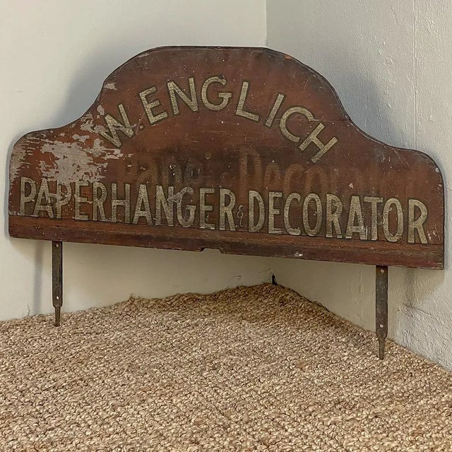 English Antique English Shop Sign For Sale - Image 3 of 12