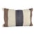 Turkish Hemp Pillow Cushion Natural Beige Black Pillow Cushion Cover 16" x 24" For Sale