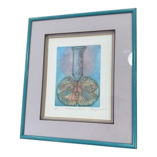 1970s Lithograph Titled Metamorphosis Signed by the Artist Denzler 10x12 For Sale