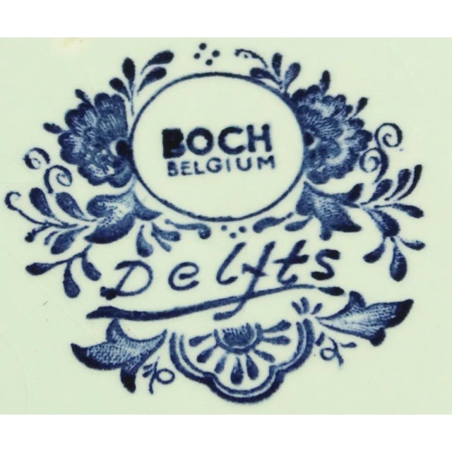 Plate, Boch Blue Delft, Carriage For Sale - Image 4 of 5