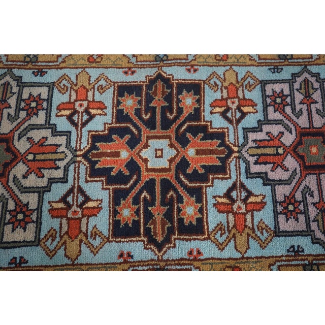 Traditional Hand Knotted Approx. 2.5 X 7 Wool Runner Rug For Sale - Image 3 of 10