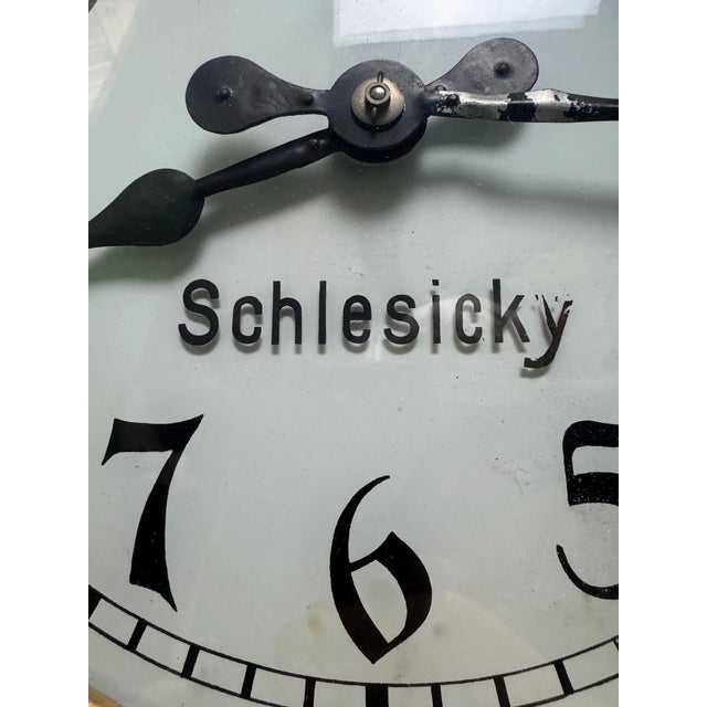 Shop Clock by CTW for F. Schlesicky, 1900s For Sale - Image 9 of 11
