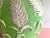 1970s Green Palm Ginger Lamp & Shade For Sale - Image 11 of 18