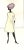 1950s Rare French Fashion Drawing in Gouache, Matted With Documentation For Sale - Image 4 of 5
