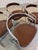 Upholstered Chairs in Chrome with Brown Velour, Set of 4 For Sale - Image 5 of 10