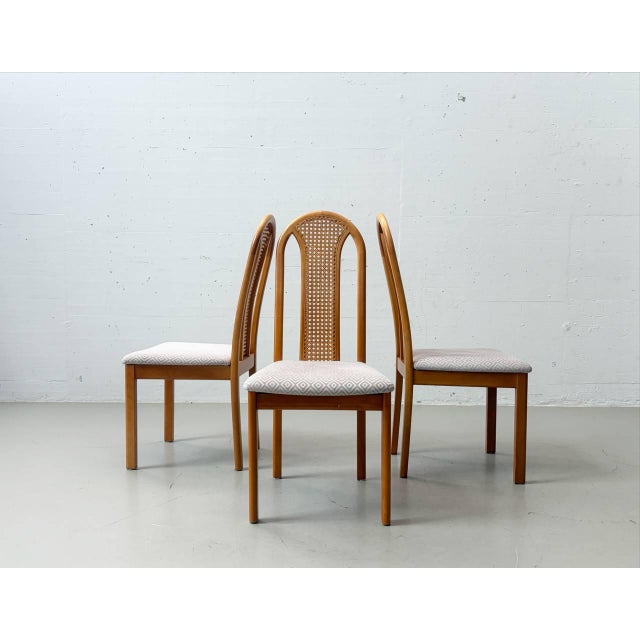 Vintage Dining Chairs with Viennese Caning from Lübke, 1980s, Set of 6 For Sale - Image 17 of 18
