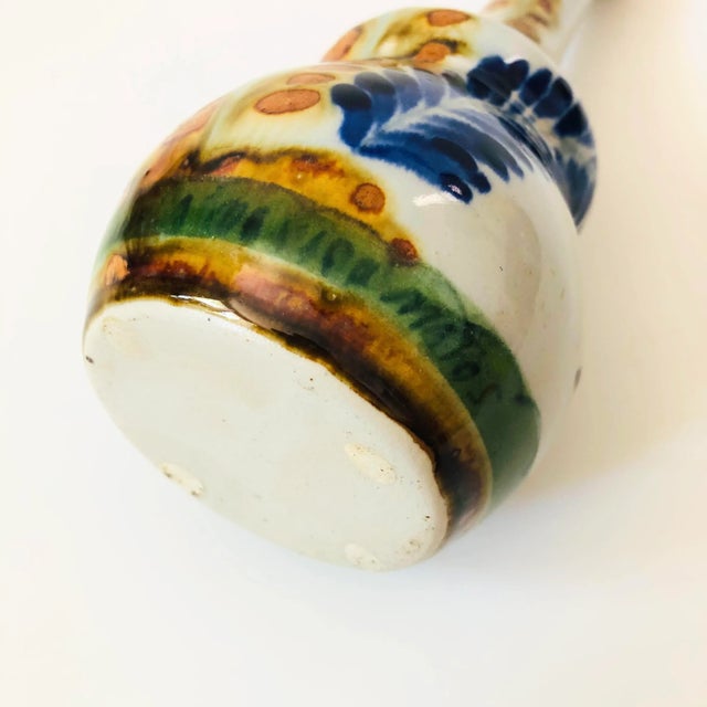 Gray Mexican Folk Art Pottery Vase For Sale - Image 8 of 8