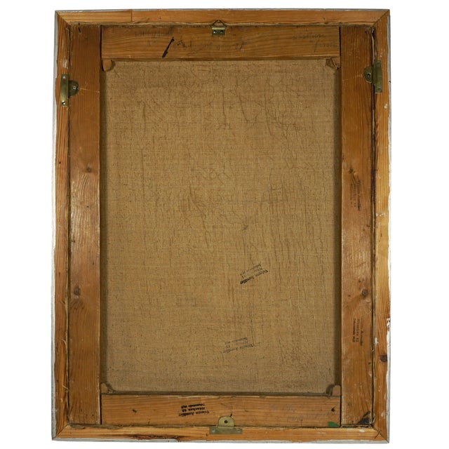 Antique 19thc Portrait of Madonna & Child Oil Painting German School Religious Scene of Virgin Mary & Jesus For Sale - Image 11 of 11