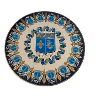 Enamel Plate from Longwy, 1980 For Sale