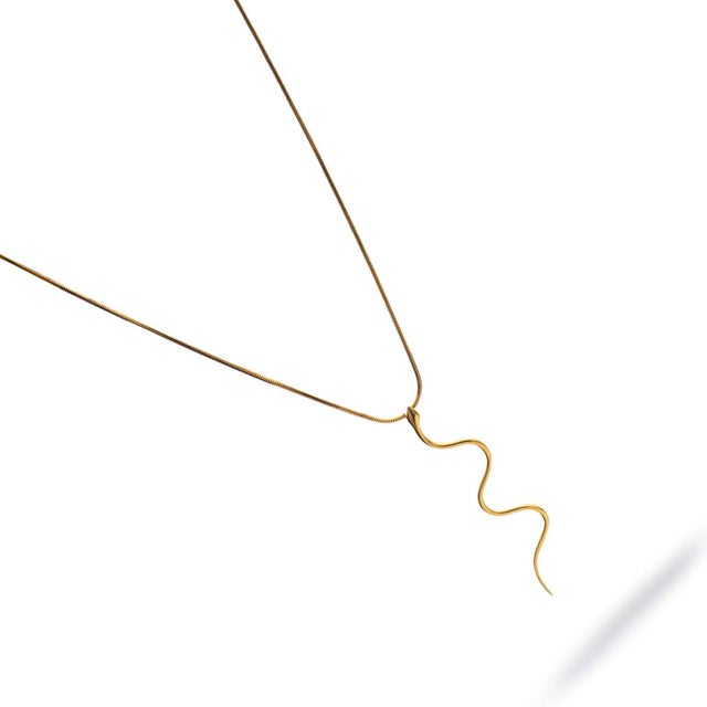 Unveil timeless mysticism with the Eternal Serpent Gold Necklace, a striking piece that embodies transformation, rebirth,...