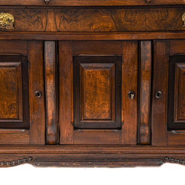 Traditional 19th Century Victorian Renaissance Revival Sideboard With Mirror & Etagère For Sale - Image 3 of 16