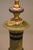 Metal 1920s Elaborate French Empire Neoclassic Green Onyx Black Marble Bronze/Brass Table Lamp For Sale - Image 7 of 12