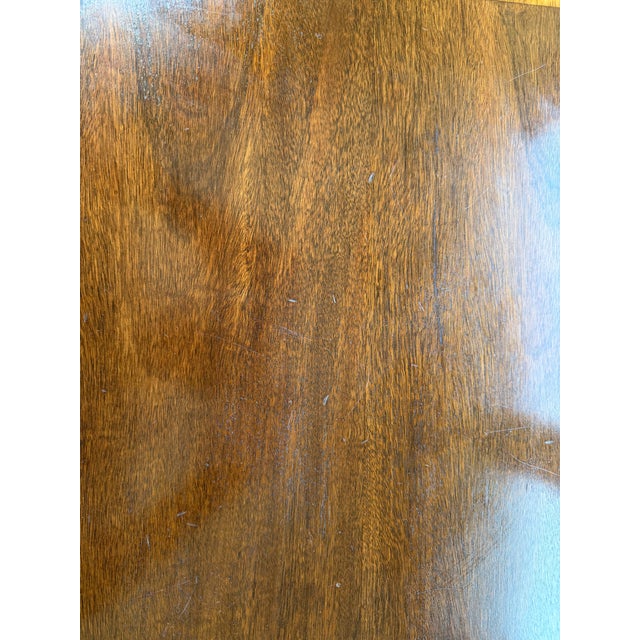 Vintage Mahogany Writing Desk With Clean Lines For Sale - Image 9 of 10