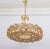 Gilt Brass and Crystal Glass Encrusted Chandeliers from Palwa, Germany, 1970s For Sale - Image 3 of 17