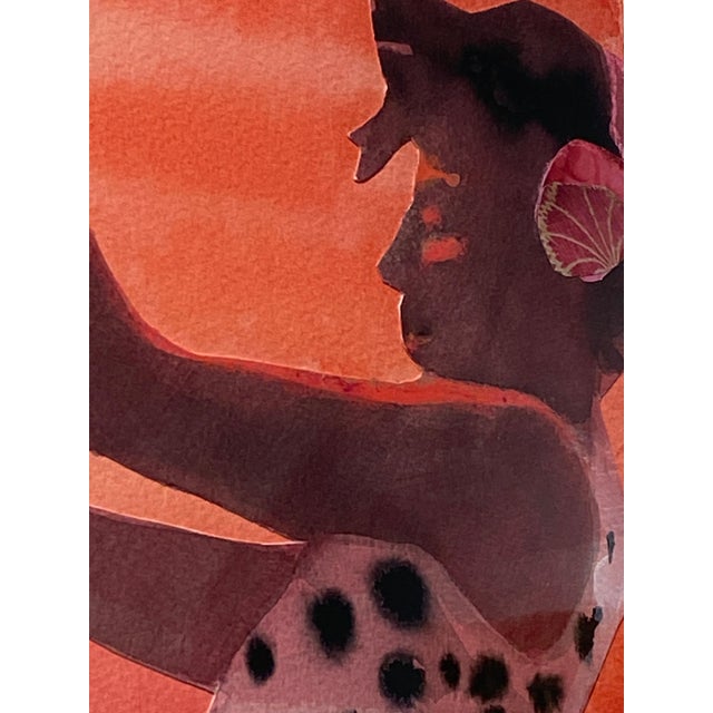 Patsy McArthur, Salsa, Watercolor and Ink and Collage, 2025 For Sale - Image 10 of 13