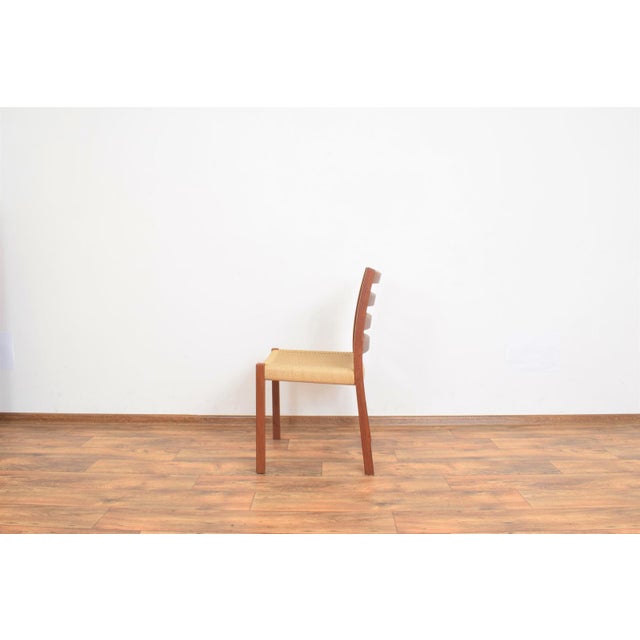 Mid-Century Modern Danish Teak Dining Chair by Niels O. Møller for J.L. Møllers, 1960s For Sale - Image 4 of 12