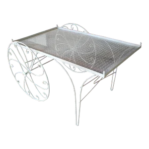Mid-20th Century Wrought Iron Garden Cart