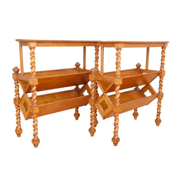 Spanish Style Library Bookcases a Pair Chairish