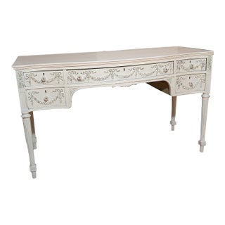1920s Vintage Hand Painted Italian SofaTable/Console Table/ Desk For Sale